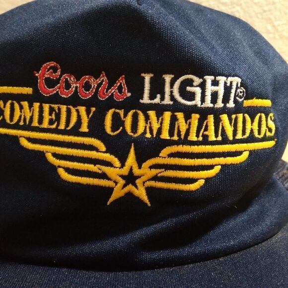 Vintage Coors Light Comedy Commandos Trucker Hat - Picture 2 of 6
